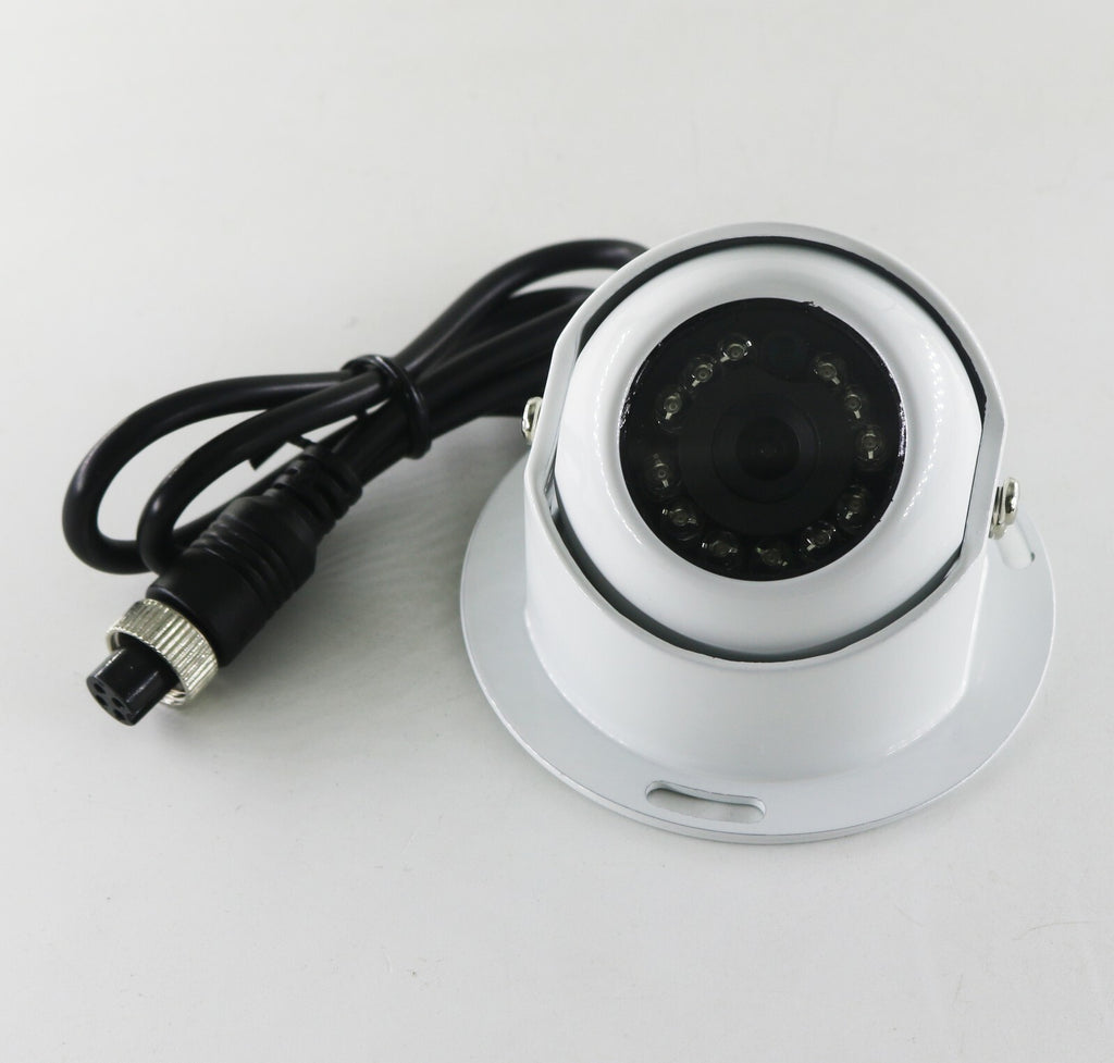 White 4 PIN Heavy Duty Caravan CCD IR Colour Reverse Rear view Camera 12v/24v Rv