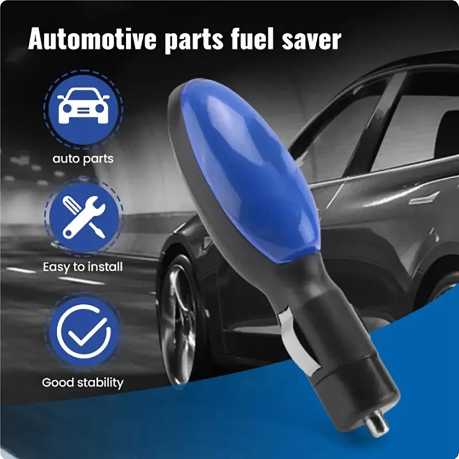 2x Car Fuel Saver Save On Gas Economizer Save Gas Fuel Shark 12V Vehicle-Mounted