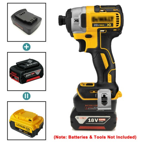 Adapter For Bosch 18V Li-ion To Dewalt 18/20V Li-ion Battery Cordless Power Tool
