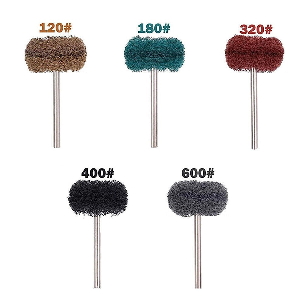 50pcs Abrasive Wheel Brush Buffing Polishing Wheel Dremel Rotary Tool Drill Bit