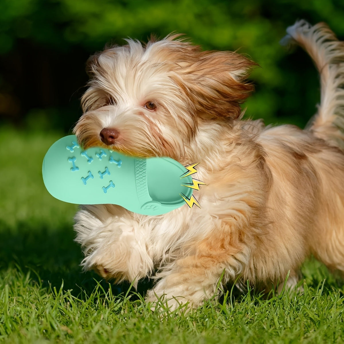 Durable Rubber Slippers-Shaped Chew Toy, Teeth Cleaning Training Pet Play Toy
