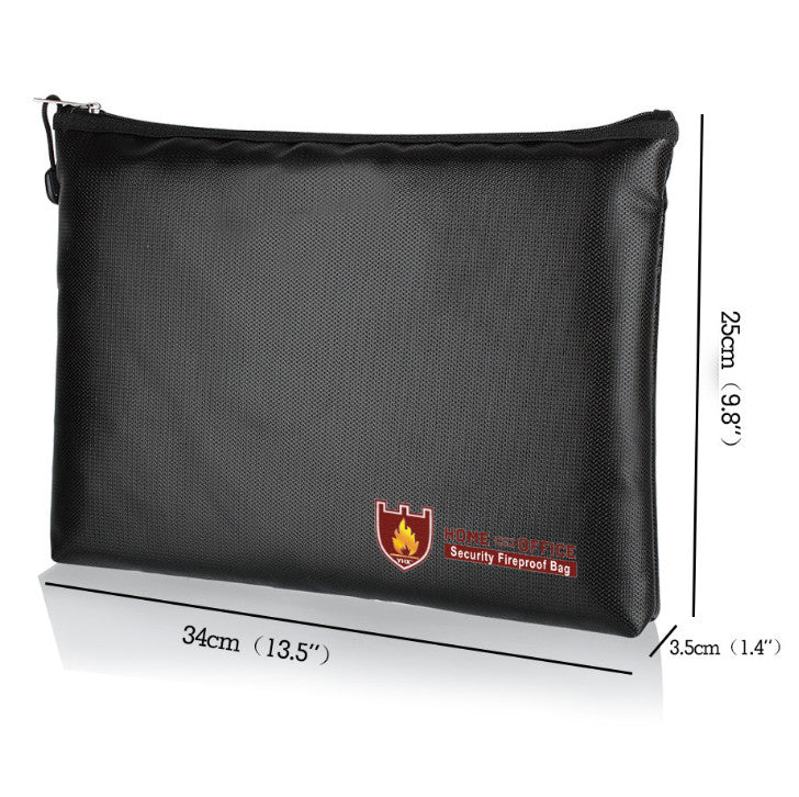 Fireproof Waterproof Document Bag Secret File Protect Pouch Cash Money Safe Box