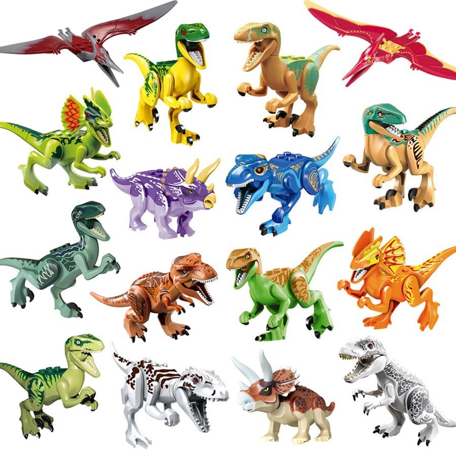 20Pcs Dinos fit Jurassic World Lego Dinosaur Tyrannosaurus TRex Park Raptor