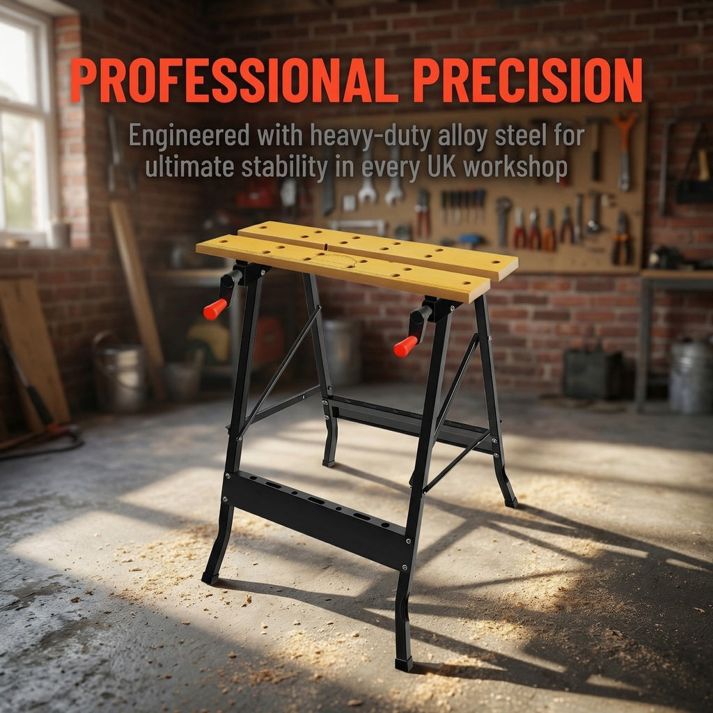 Foldable Workbench Bench Heavy Duty Portable Work Table for Garage Workshop DIY