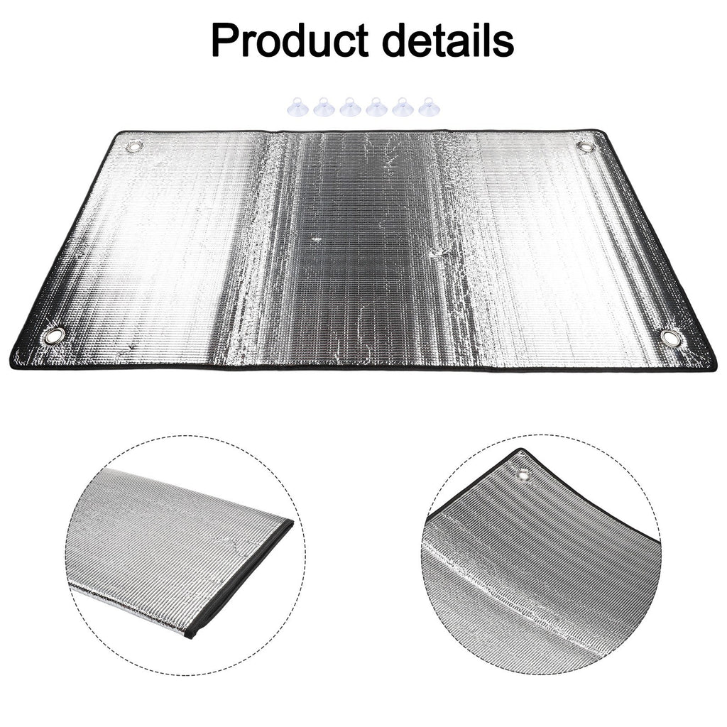 Heat Insulation Aluminum Foil Window Film with Suction Cup for Easy Installation