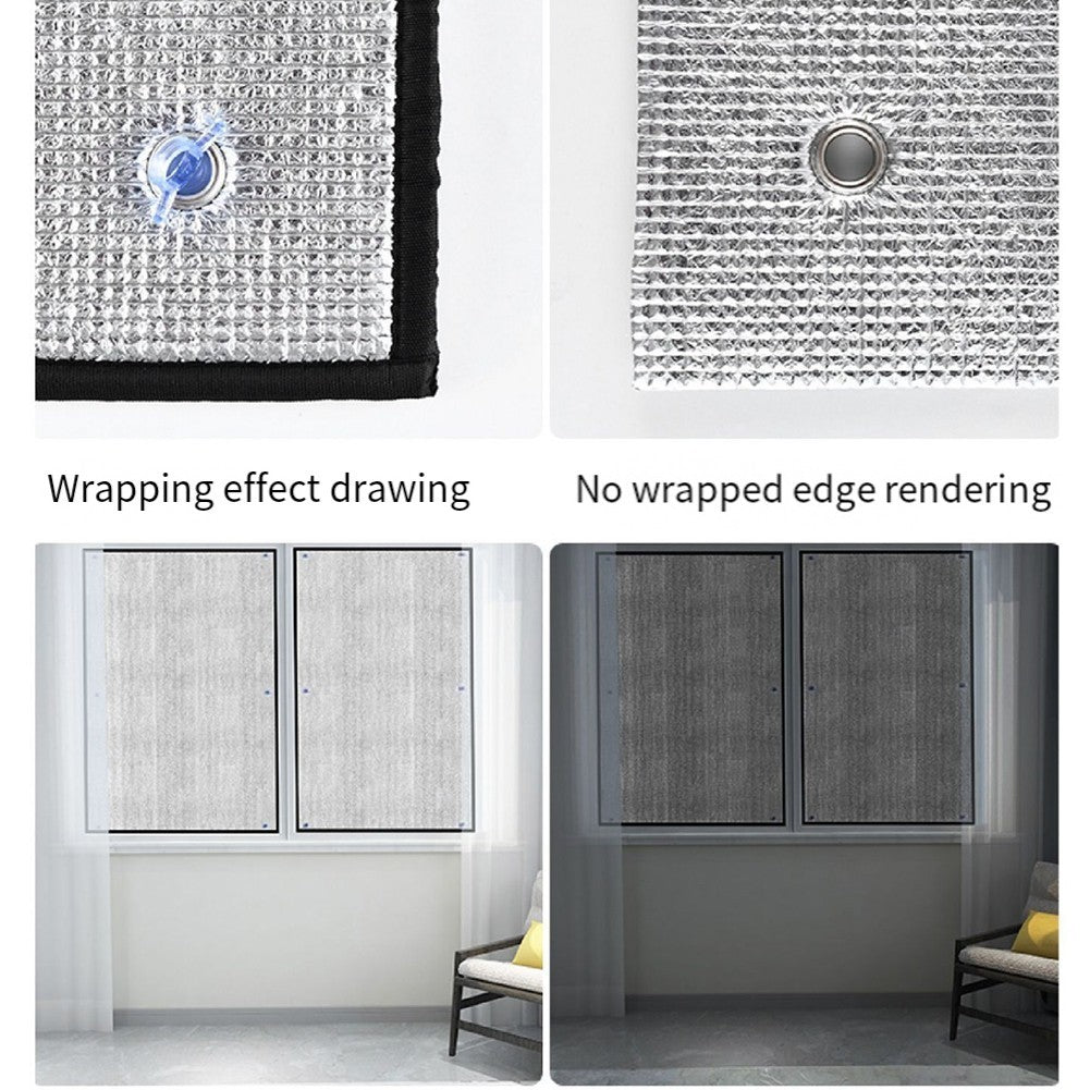Heat Insulation Aluminum Foil Window Film with Suction Cup for Easy Installation