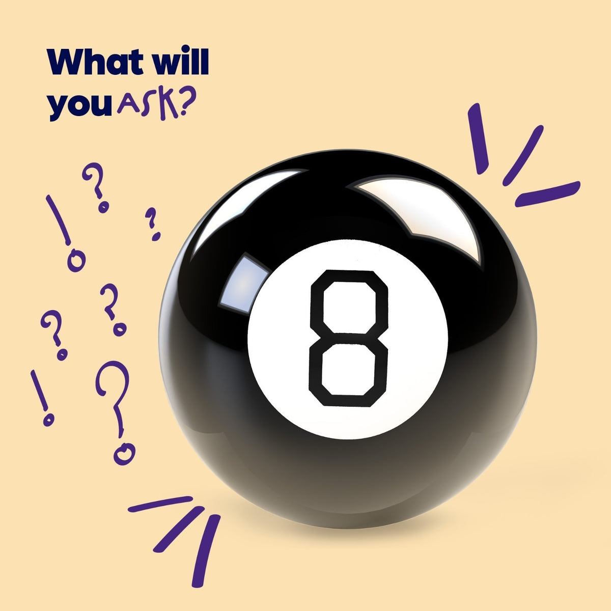Wicked Gizmos Black Magic 8 Ball Mystic Prediction Retro Gadget Gift