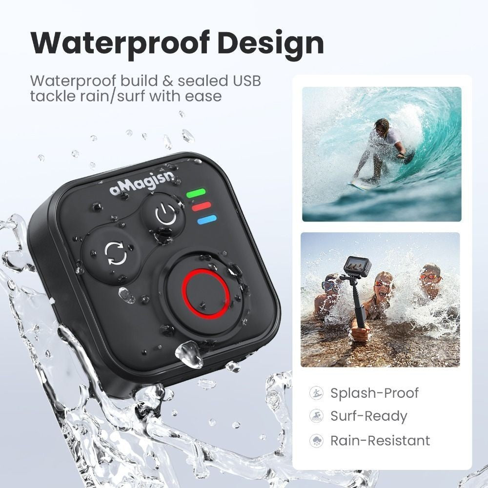 Bluetooth Remote Control for Insta360 X5/X4/AcePro 2/DJI Action 5 Pro