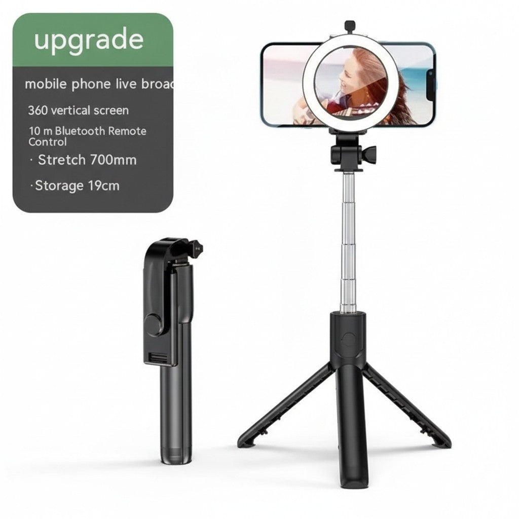Monopod Selfie Stick Bluetooth Tripod Fill Light Remote for All Phones
