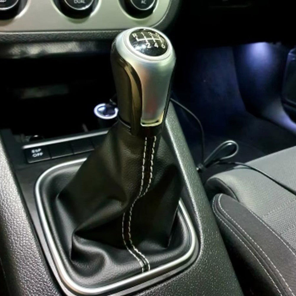 Leather Gear Shift Knob Dust Cover for Golf 5 and 6 Speed Manual Transmission