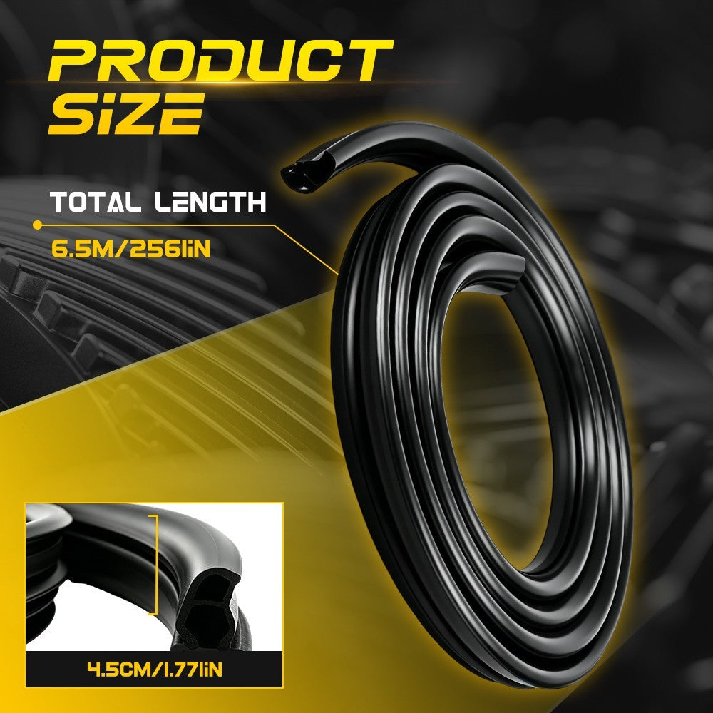 For Boxer Ducato Relay Side Sliding Door Weatherstrip Rubber Seal 2006+on 6.3 m