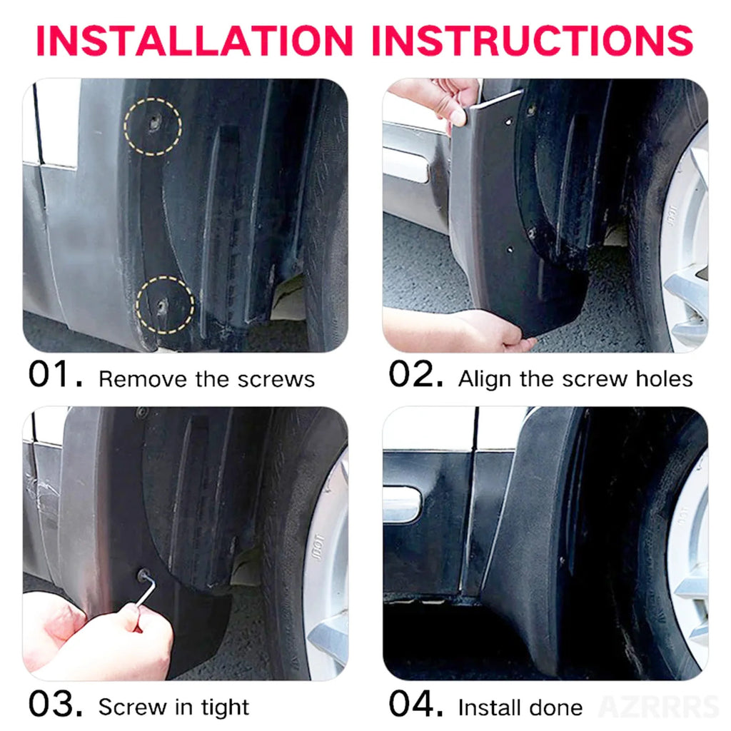 4pcs For MG ZS MK2 Pro 2025 2026 Mud Flaps Splash Guards Mudguards FRONT REAR