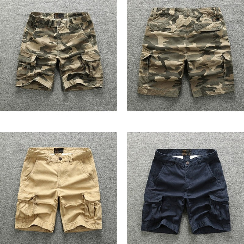 Mens Cargo Shorts Army Combat Camouflage Jeans Camo  Work Casual Half Pant.*