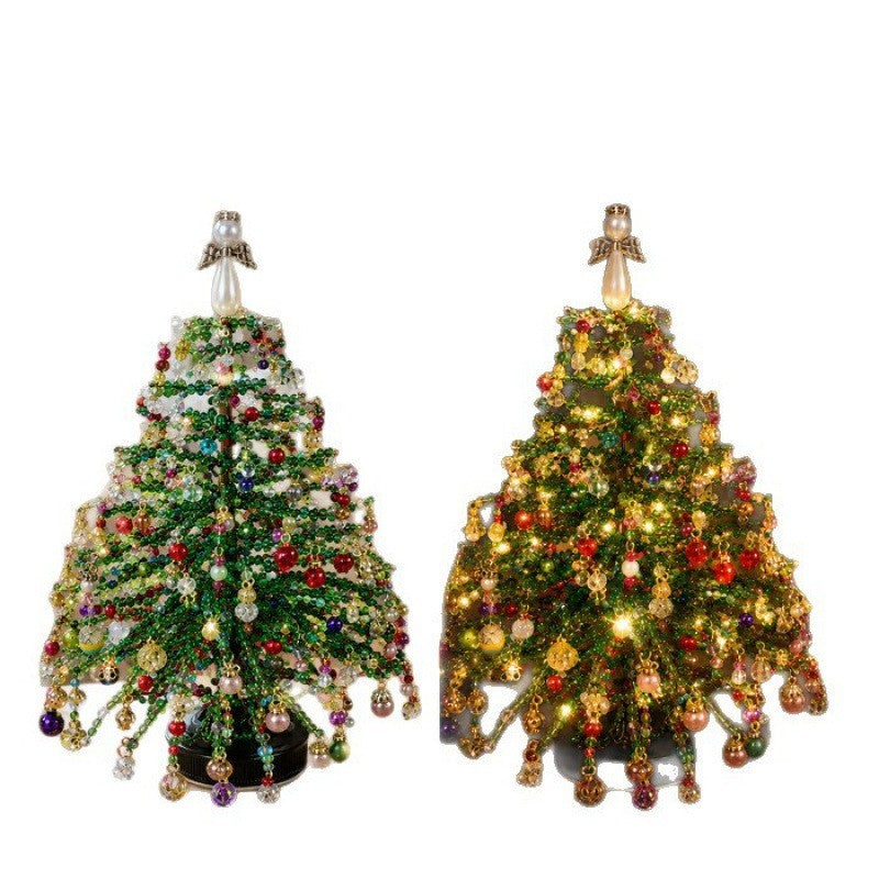 UK DIY Beaded Christmas Tree Kit, Handmade Colorful Bead Ornament Making Set