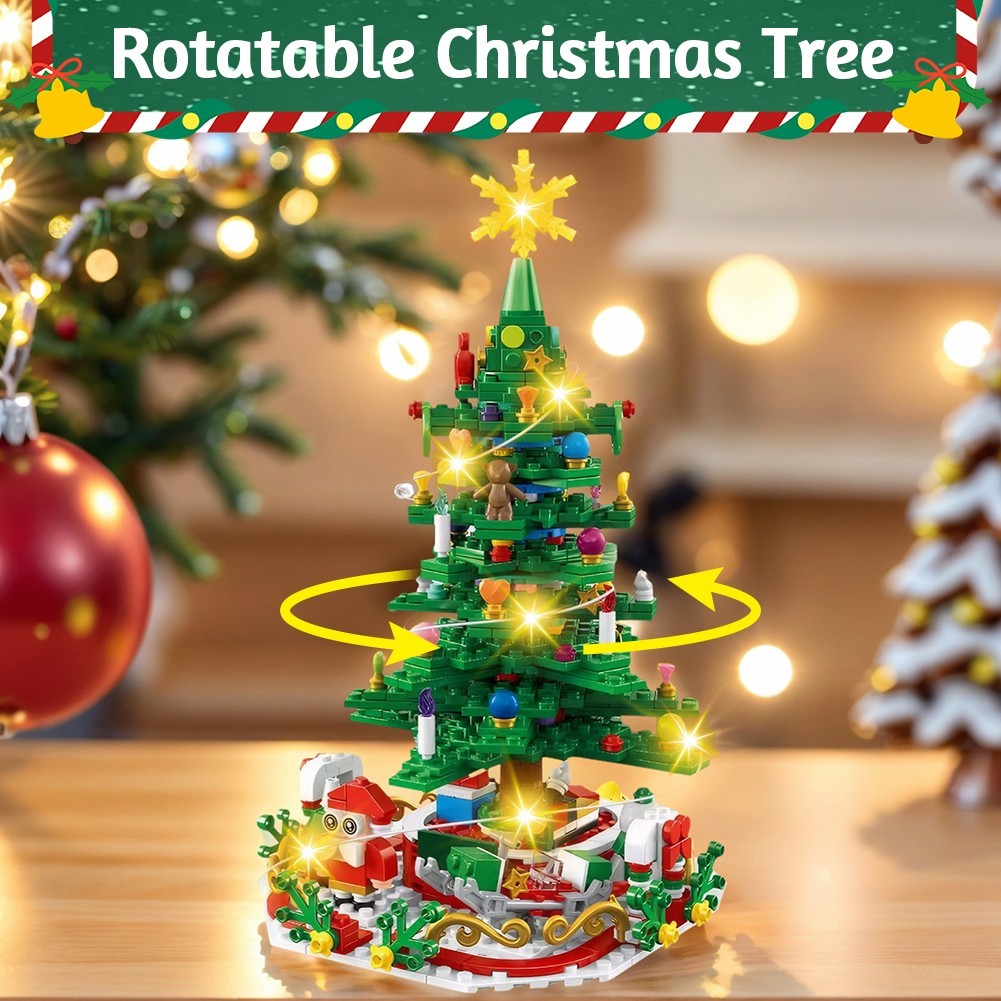 24pcs Advent Calendar 2025 Christmas Tree Building Set Boxes Countdown Block UK