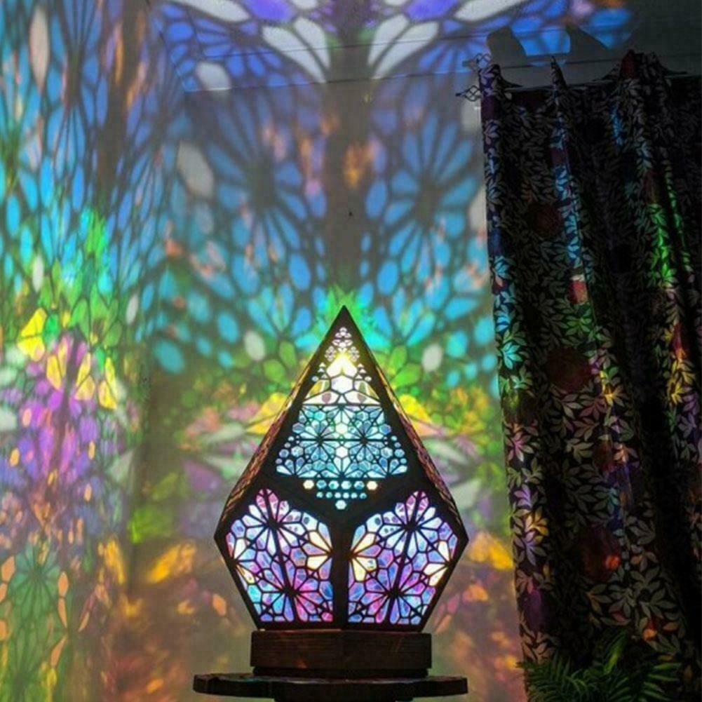 Moroccan Mosaic  Bohemian Colorful Table Bedside Lamp Light Lamp