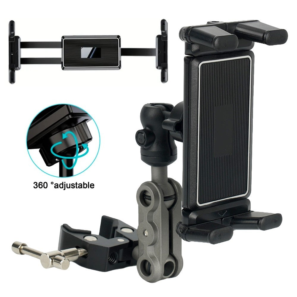 IPad Holder for Exercise Bike Tablet Mount Clamp Bracket Adjustable Phone Holder