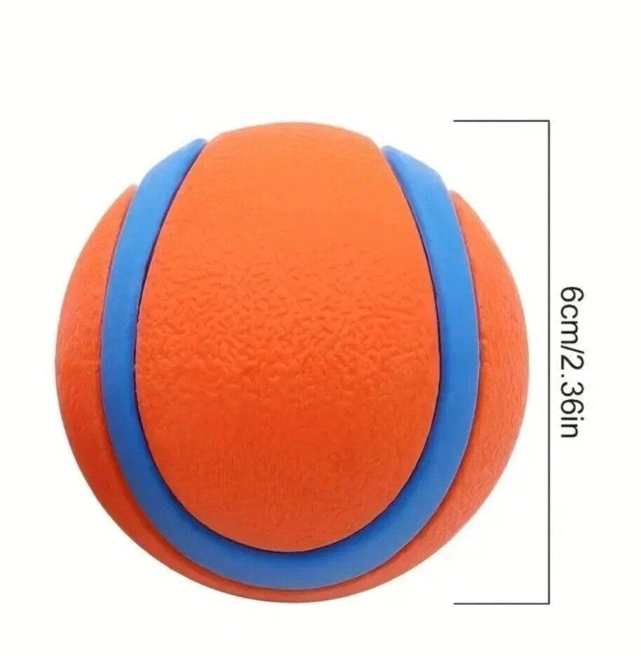 3 Pack Squeaky Dog Ball Toys Rubber Pet Chew Balls Interactive Puppy Cat Toy