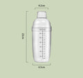 500/700 Ml Shaker Bottles Cups Hand Scale Drinkware Mixing for Drinks