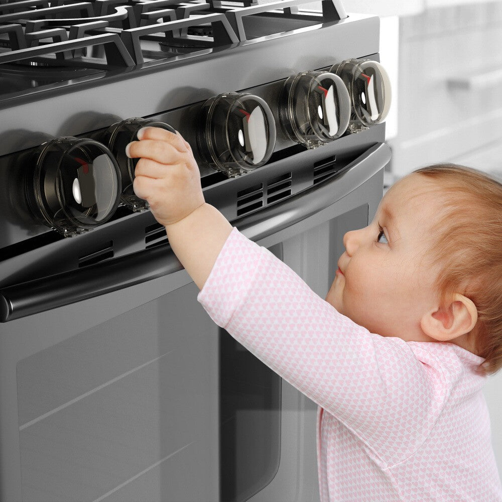 6 Pcs Gas Stove Knob Covers,Child Safety Protector for Gas Oven Knobs,Heat-Resis
