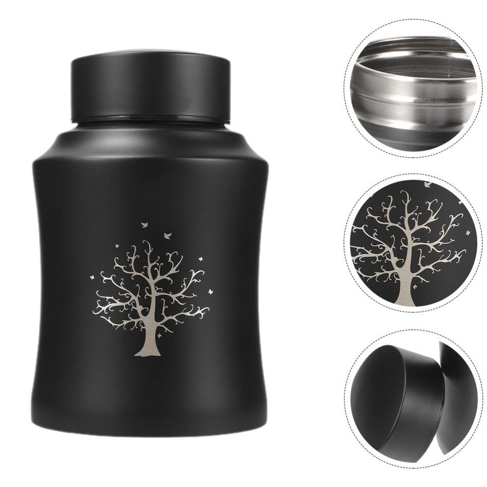 Stainless Steel Dog Cat Cremation Urns Urn-Funeral Holder for Human Pet Ashes