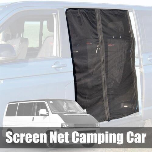SLIDING DOOR BLACK MAGNETIC MOSQUITO FLY SCREEN NET FOR CAMPER SUV, MPV VAN