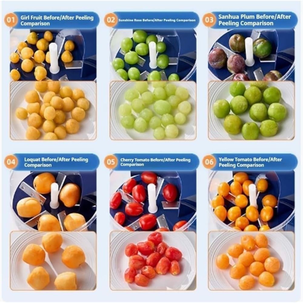 Effortless Peeling Electric Grape Peeling Machine Fruit Peeler Tool Home Kitchen