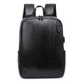 Men's Office Backpack 15.6" Laptop Leather Business Bag Work Travel Daypack
