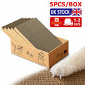 5PC Cat Scratching Board Box Cardboard Kitten Pad Claw Scratcher Scratch Bed Pet