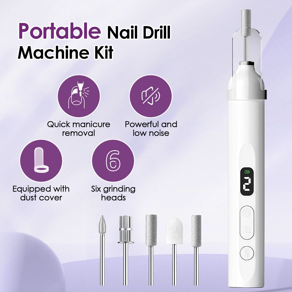 Toe Nail Grinder For Thick Toenails Set Manicure And Pedicure Electric Nail File