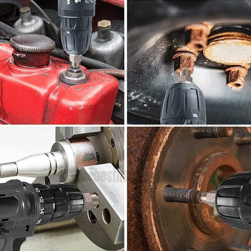 Stud Bolt Impact Twist Socket Extractor Locking Wheel Lug Nut Removal Tool Set
