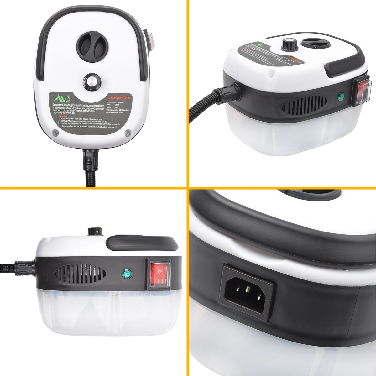 2500W Portable Handheld Steam Cleaner High Temperature Steam Cleaning-Machine UK