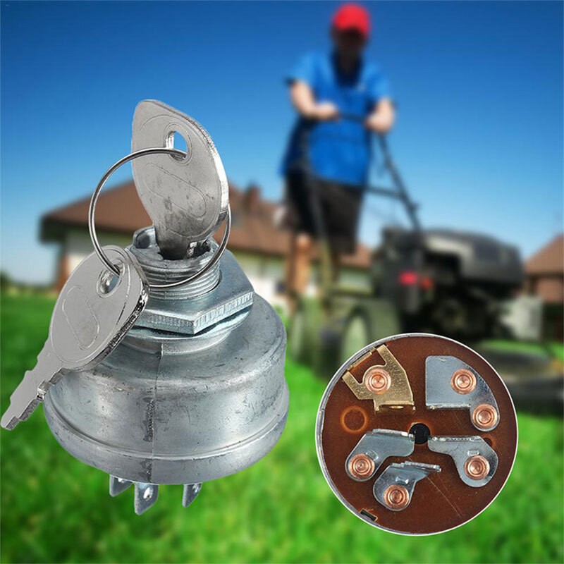 5 Spade Ignition Switch Lawn Mower Part Ride On Mower Lawn Tractor With 2 Keys