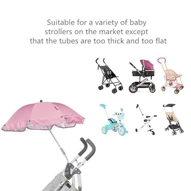 Parasol Prams Pushchair Universal Sun Shade Stroller Buggy Kids Baby Umbrella UK