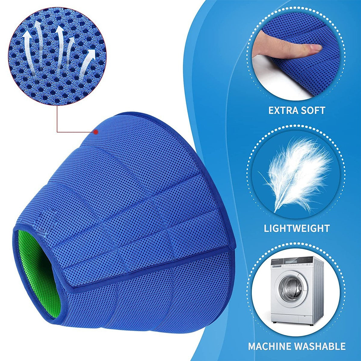Dog Cat Soft Anti-lick Elizabethan Protective Collar Cone Wound Healing Recove