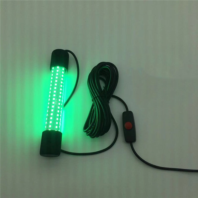 12V 126LED 5M Underwater Submersible Fishing Light Night Crappie Shad Squid Lamp