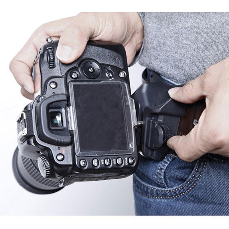 Camera Waist Belt Buckle Straps Hanging Clip Holder Strong Holster SLR DSLR