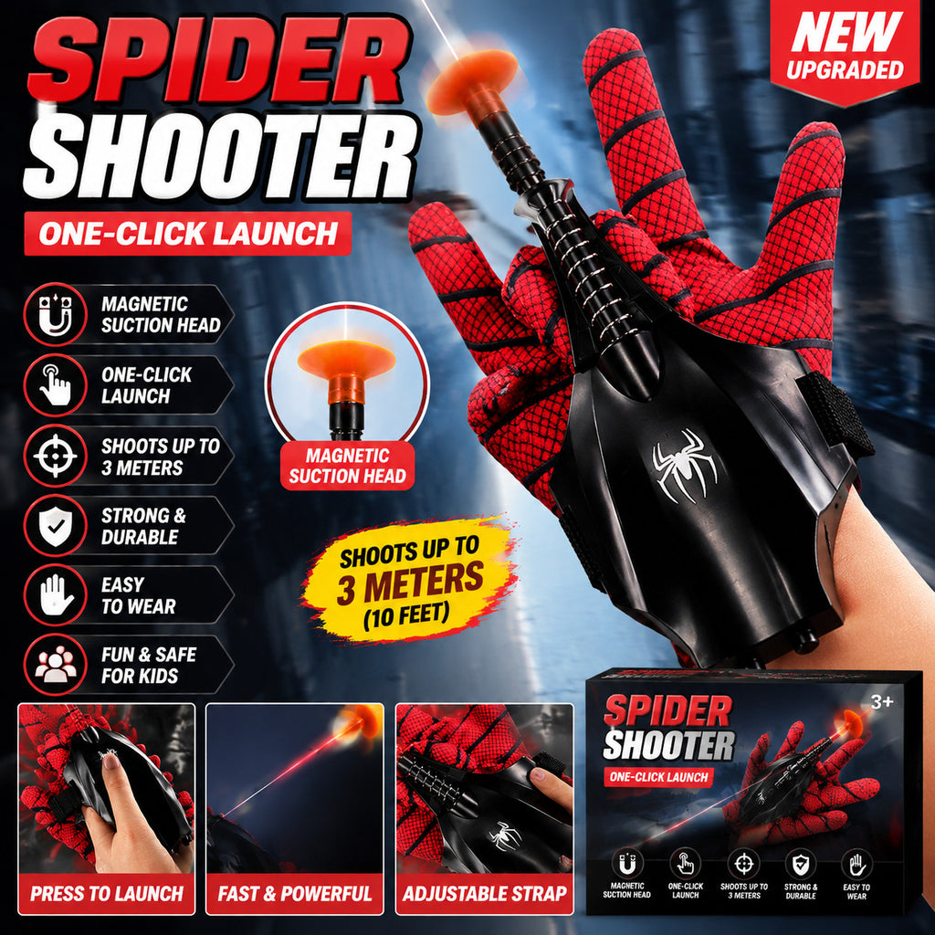 SpiderHero Miles Morales Electric Automatic Cord Winding Web Shooter String Toy