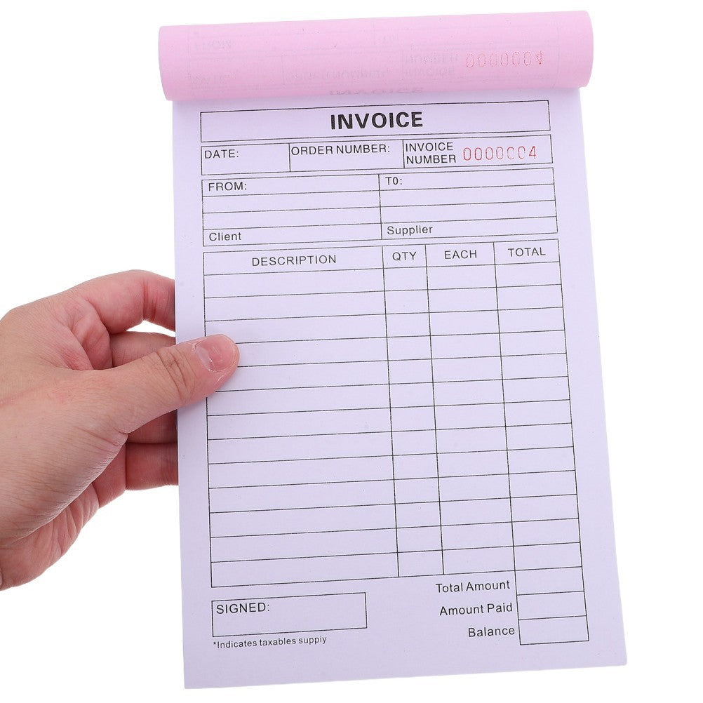 Purchase Order Book Mechanic Receipt Invoice for Financial Records