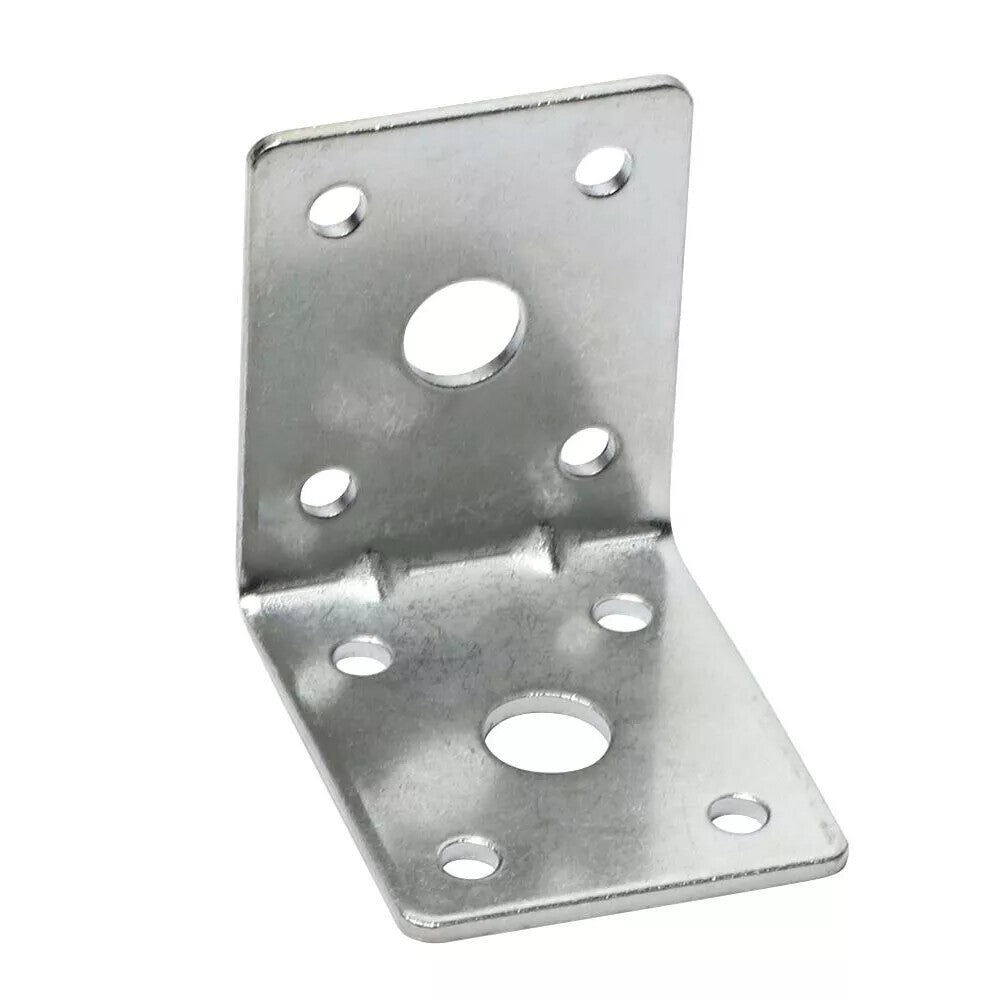 20PCS Corner Angle Bracket L shape Heavy Duty Right Metal Galvanised 2mm thick