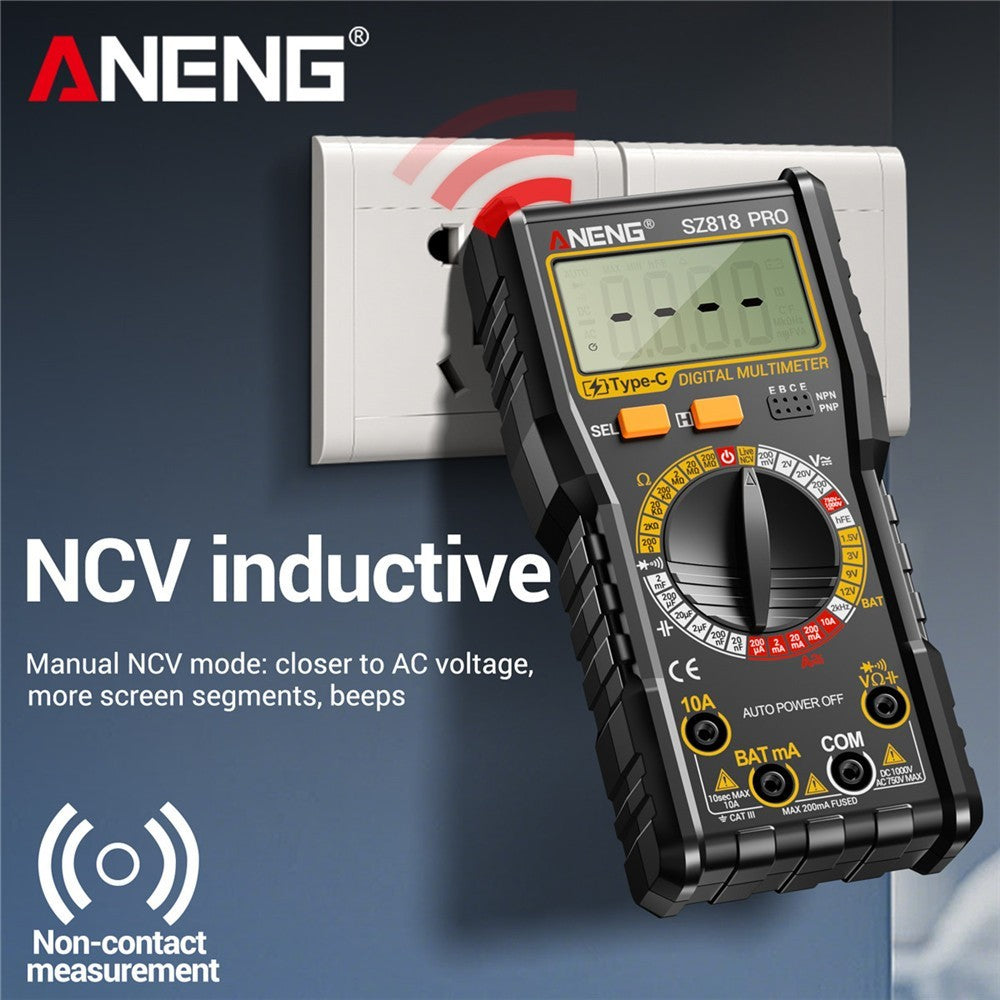💥Rechargeable Digital Multimeter Voltmeter Ohmmeter Ammeter Multi Tester Meter