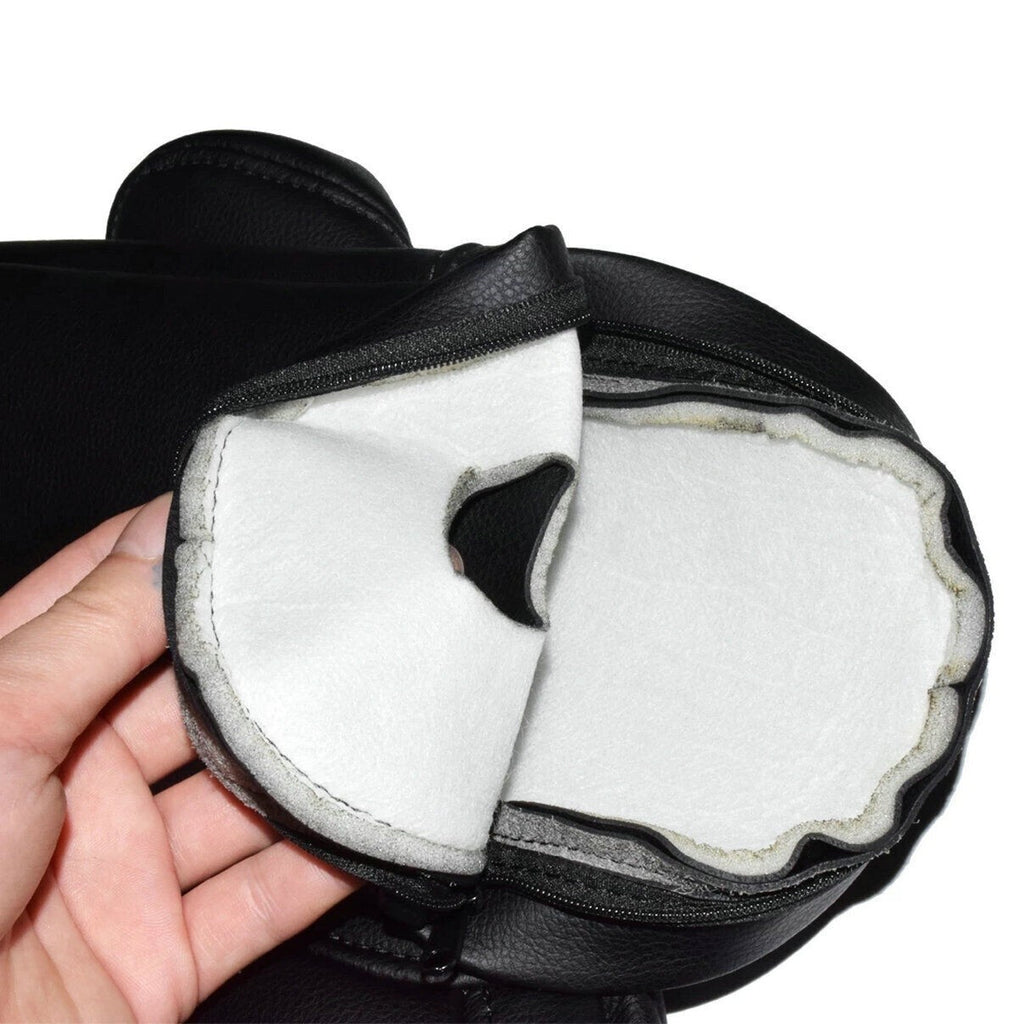 2Pcs/Set Black Leather Car Front Seat Armrest Cover For 2007-2009 Honda CR-V CRV