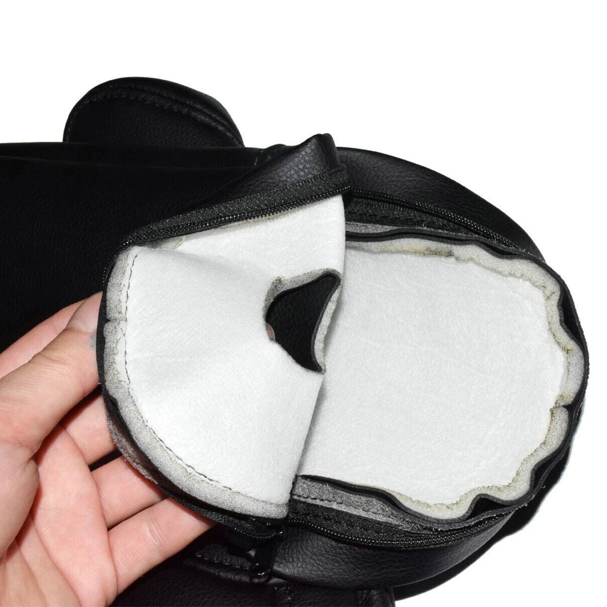2Pcs/Set Black Leather Car Front Seat Armrest Cover For 2007-2009 Honda CR-V CRV