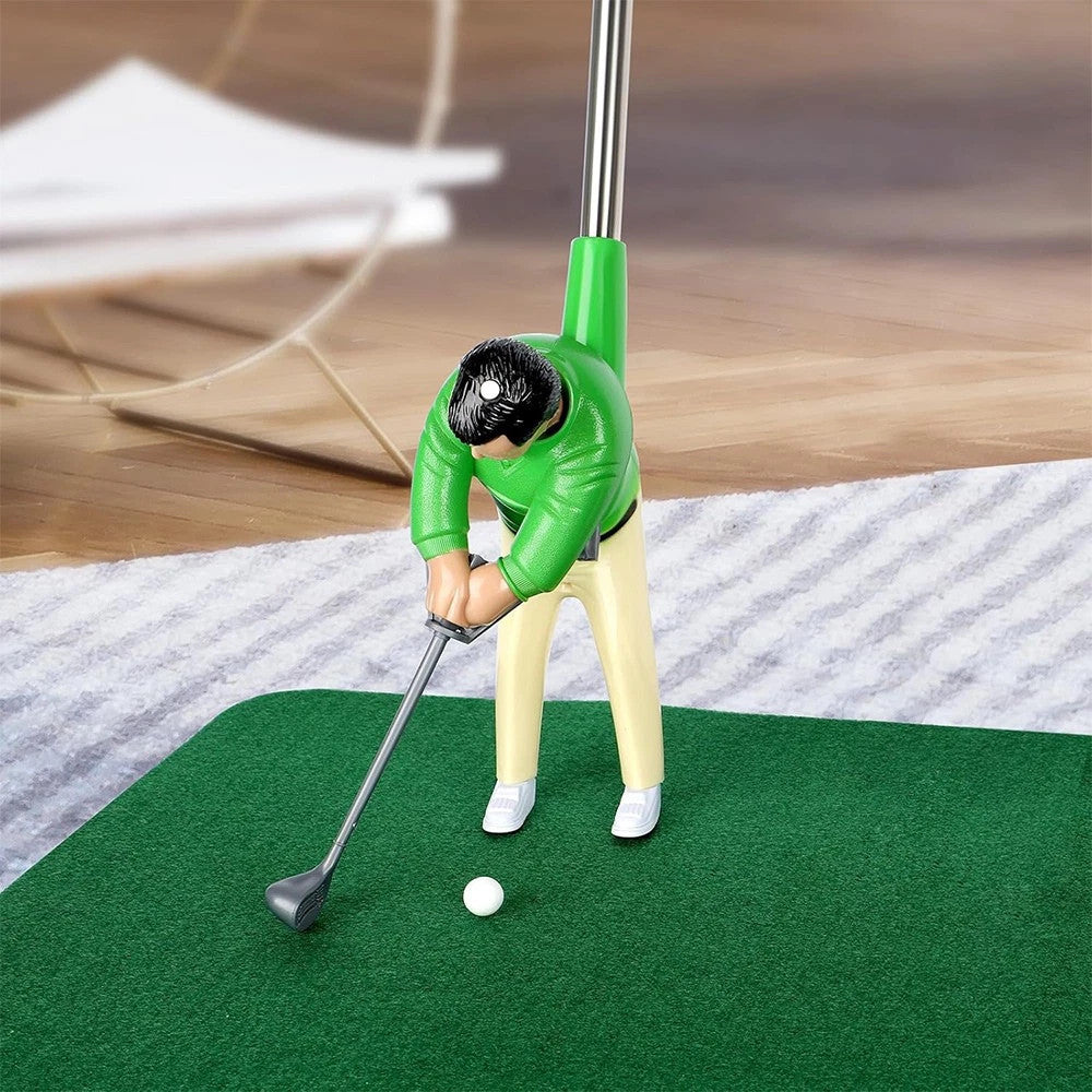 Indoor Mini Golfing Game Kit Golfs Toy Set w/Green Pad Putter Early Education