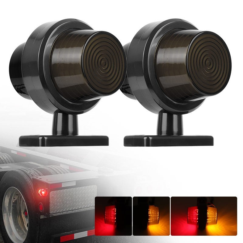 2 x Amber Red 12V 24V LED Neon Lights Side Marker Lamps for Scania MAN DAF Volvo