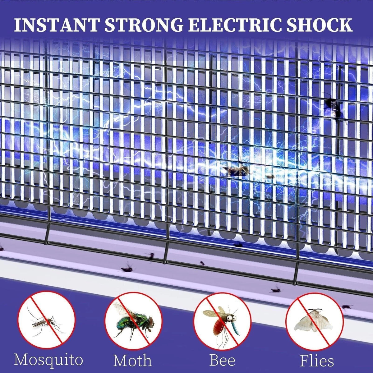 Bug Zapper Electric Insect Killer Mosquito Fly Pest Trap UV LED Indoor Lamp UK