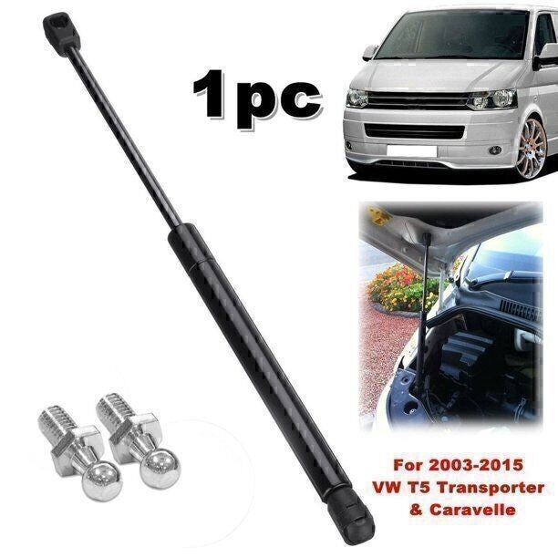 FOR VW T5 TRANSPORTER CARAVELLE 03-15 T5.1 BONNET LIFTER GAS STRUT x2 BALL PINS