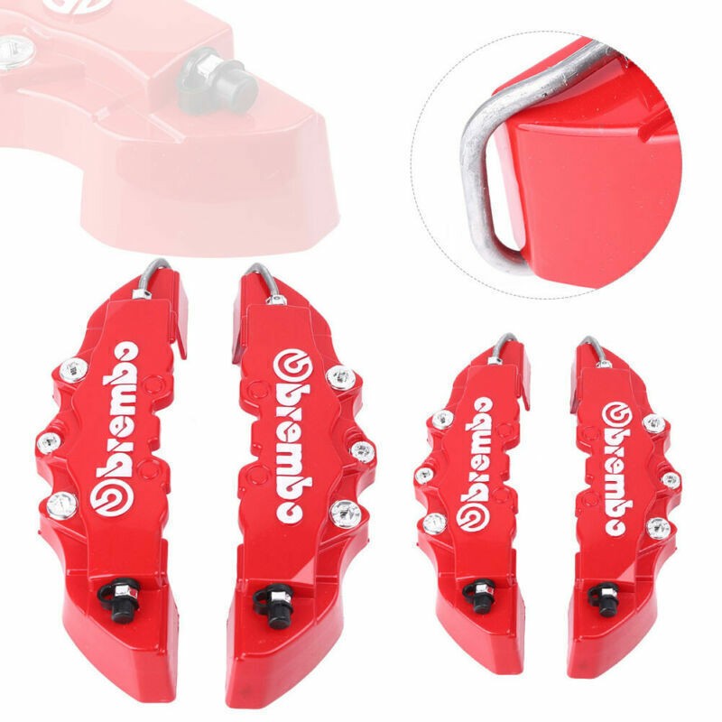 4PCS Universal 3D Brake Caliper Covers Front Rear Disc Brake Styling Kit