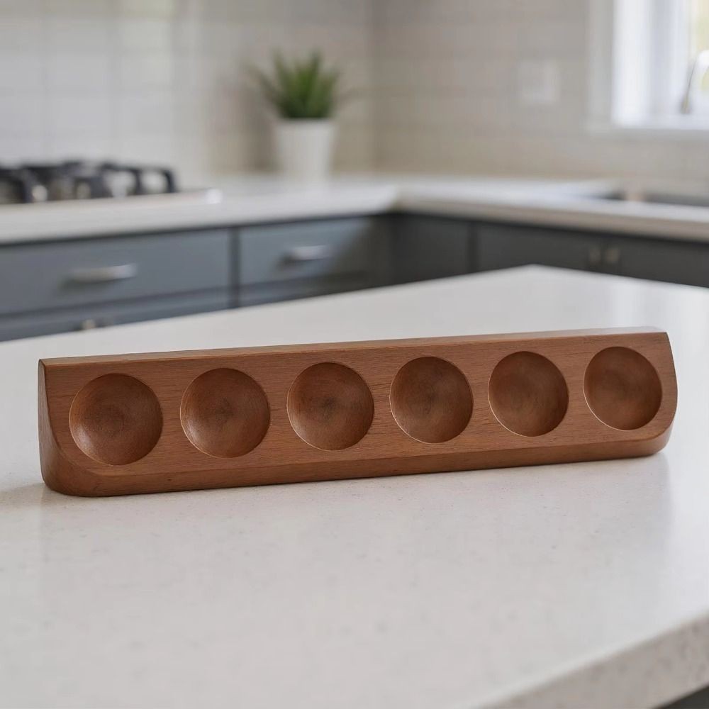 Wooden Golf Ball Display Case 6 Grids Can Wall Mount Golf Ball Stand Holder
