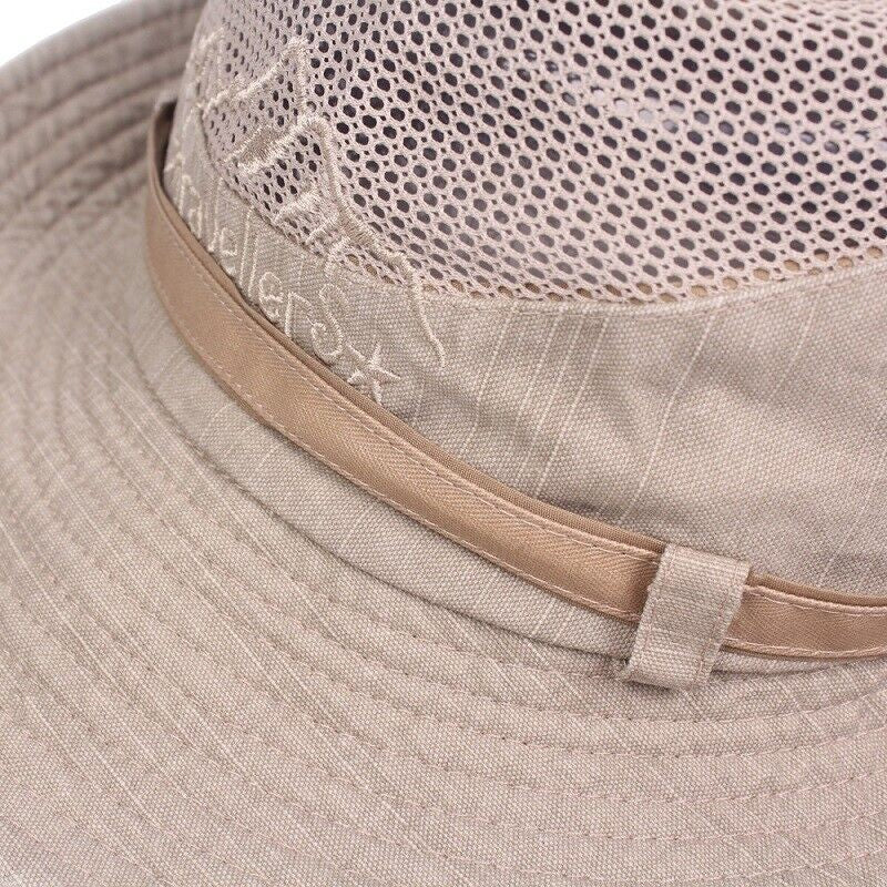 Unisex Cotton Bucket Hat Sun Cap Breathable Fisherman Hat Summer Outdoor Travel